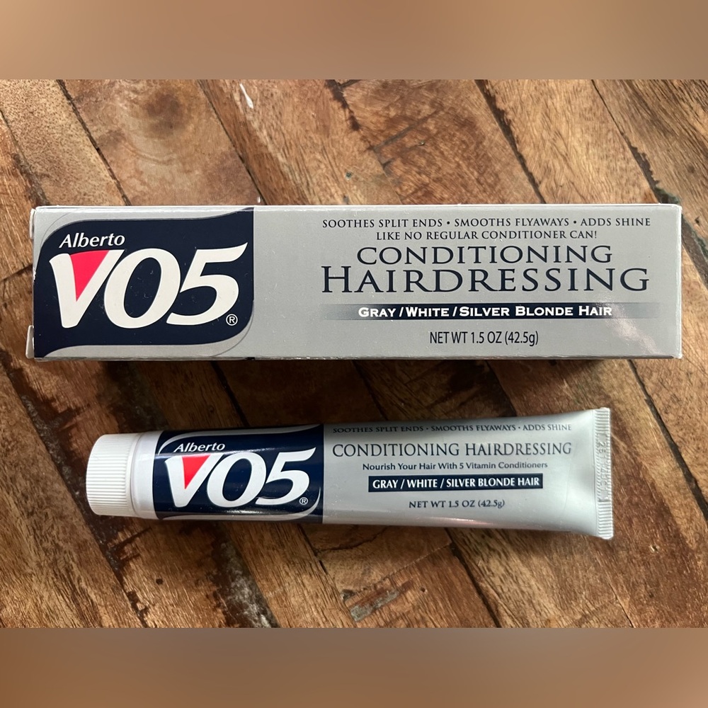 (2) New 1.5 oz Alberto V05 Conditioning Hairdressing Gray White Silver Blonde